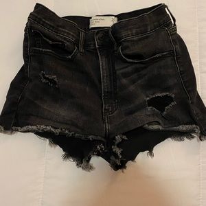 Abercrombie and Fitch Black Jean Shorts, Size 26/2.